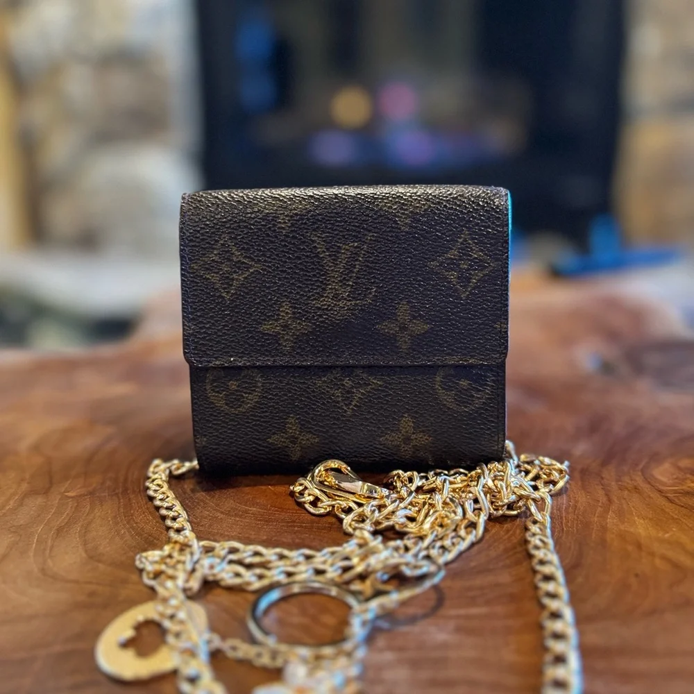 Louis Vuitton Monogram Portefeiulle Elise Trifold Wallet Brown - Picture 3 of 17